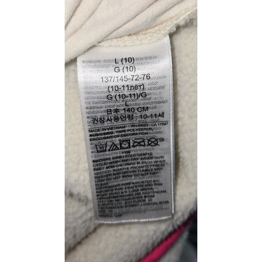 Girls Gap Arctic Fleece Reissue Snap T Pullover Jacket Cream Large 10